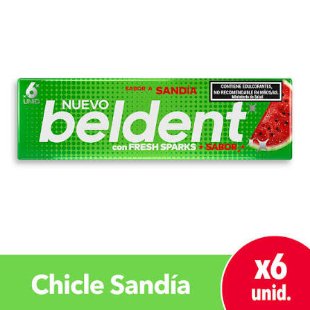 CHICLE BELDENT 10 GRS  SANDIA
